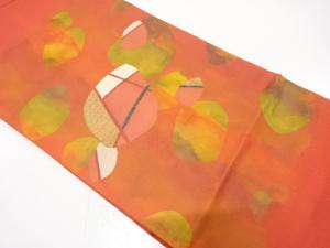 抽象模様織り出し　名古屋帯